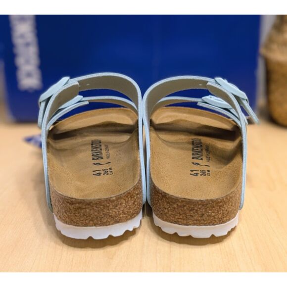 Birkenstock Arizona Birko-Flor Surf Green Slide Sandals Women's 10 EU 41 NIB - Picture 7 of 14